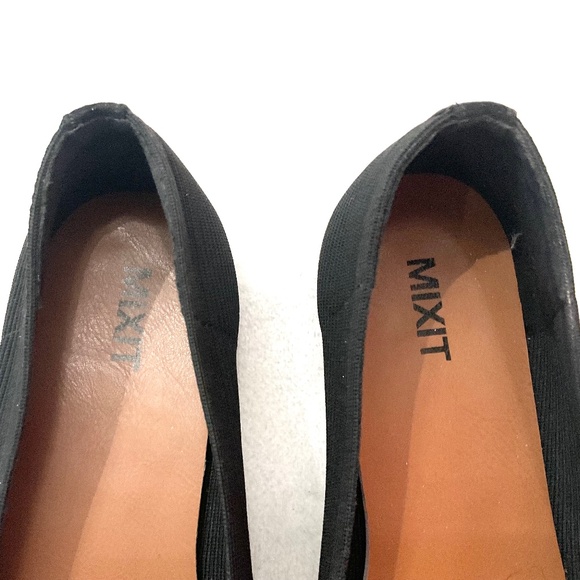 BLACK MIXIT MARY JANE SQUARE TOE BUCKLED SLIP ON BALLET SHOES SIZE 8M - Picture 5 of 14